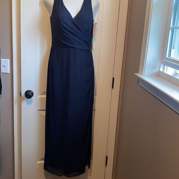 Navy Bill Levkoff dress - Picture 1 of 11